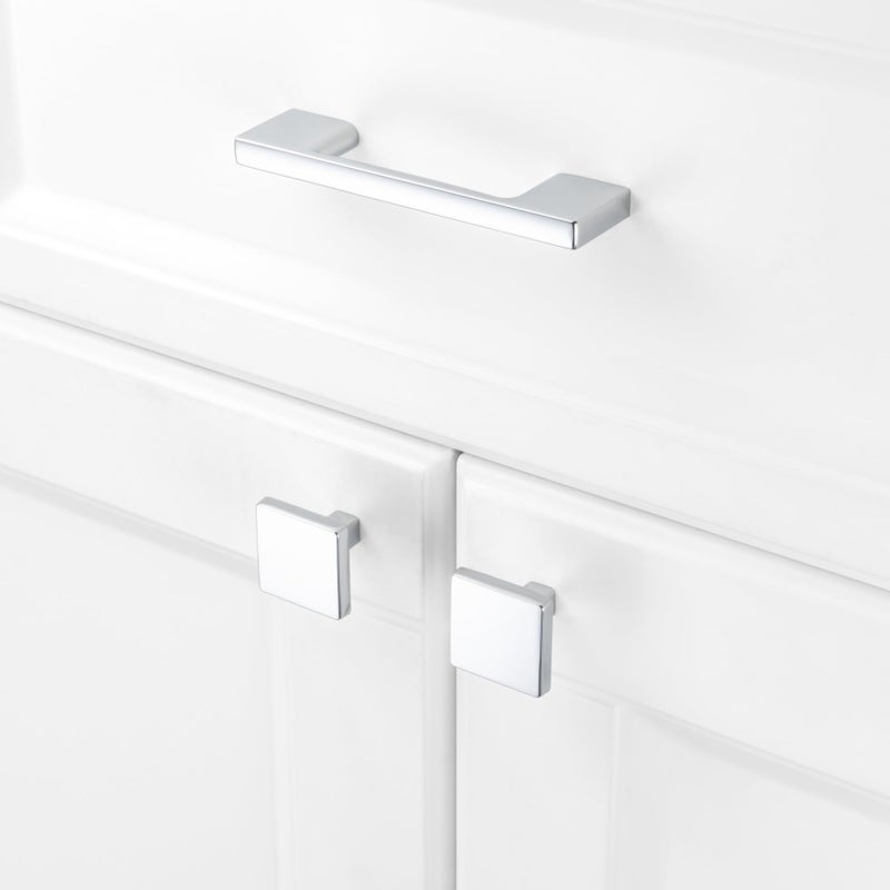 KOOFIZO 10 Pack 3 Inch Polished Chrome Kitchen Cabinet Pulls Chrome Cabinet Handles Chrome Cabinet Hardware for Kitchen Cabinets Drawer P01 Dresser Cupboard Bedroom Bathroom - Image 3
